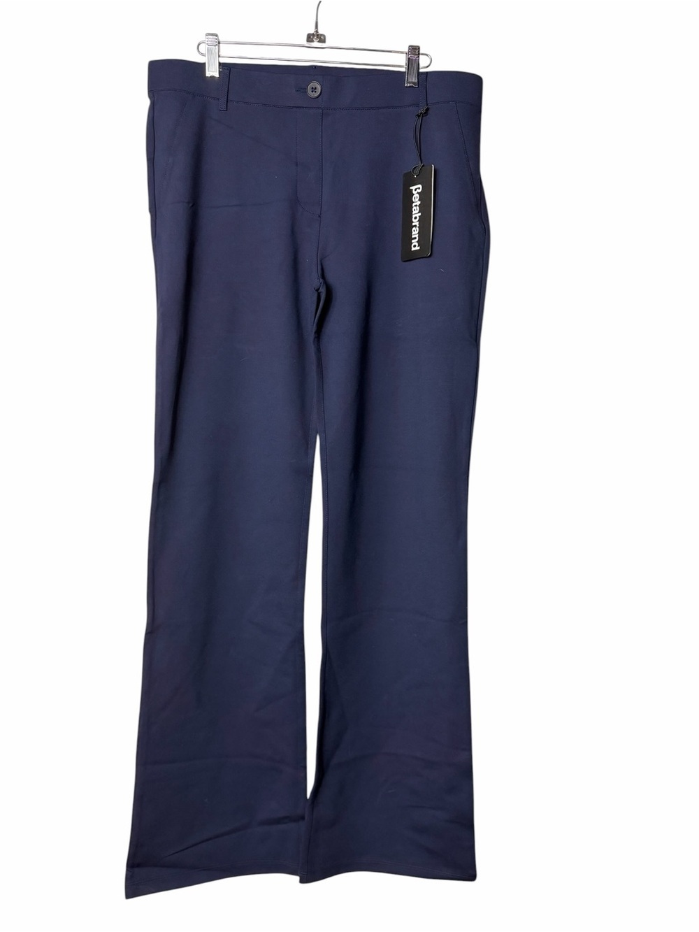 Betabrand Dress Yoga Pants Size Xl Long Tall Stretch Blue Pull On NWT